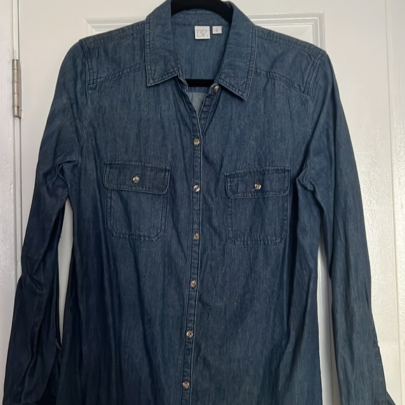 BP dark wash chambray button up - Picture 3 of 5